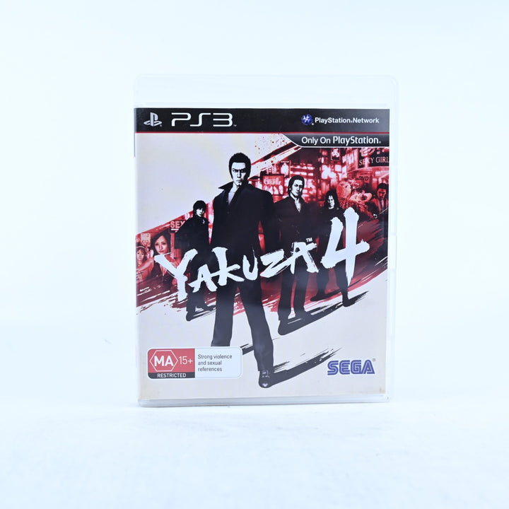 Yakuza 4 - Sony Playstation 3 / PS3 Game + Manual - MINT DISC!