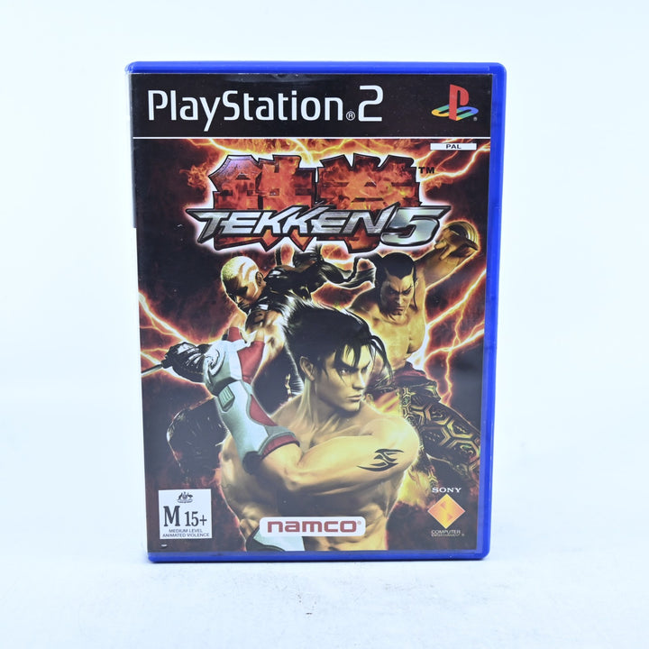 Tekken 5 - Sony Playstation 2 / PS2 Game + Manual - PAL - MINT DISC!
