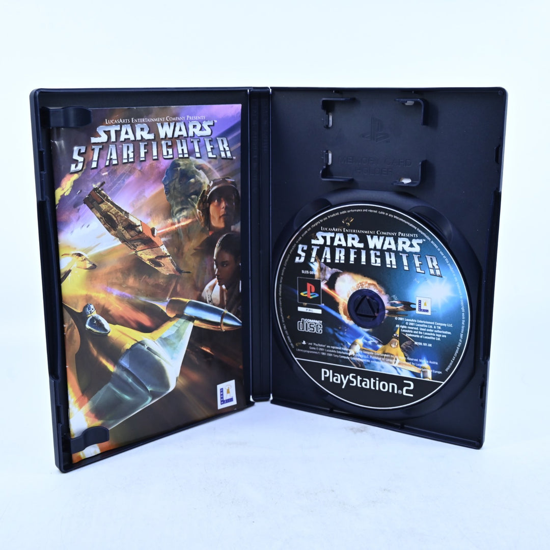 Star Wars Starfighter - Sony Playstation 2 / PS2 Game + Manual - PAL