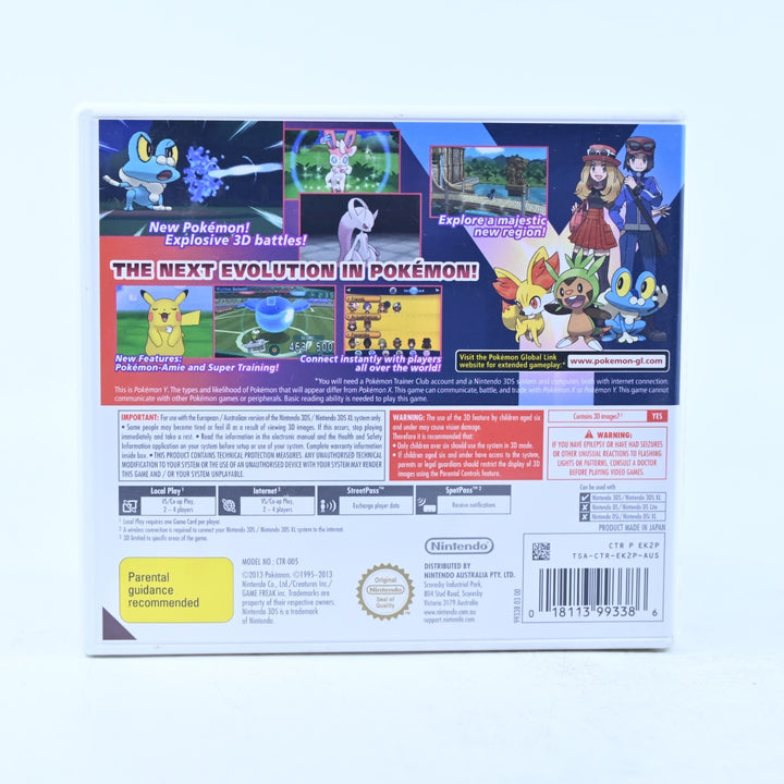 Pokemon Y - Nintendo 3DS Game - PAL + Manual - FREE POST!