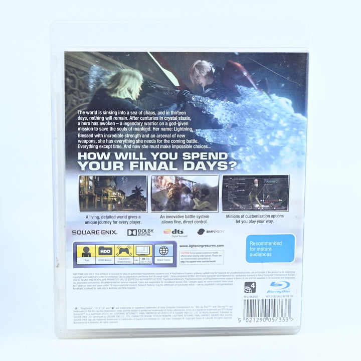 Lightning Returns: Final Fantasy XIII - Sony Playstation 3 / PS3 Game + Manual