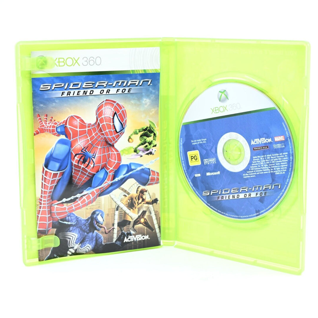 Spider-Man: Friend or Foe - Xbox 360 Game + Manual - PAL - MINT DISC!