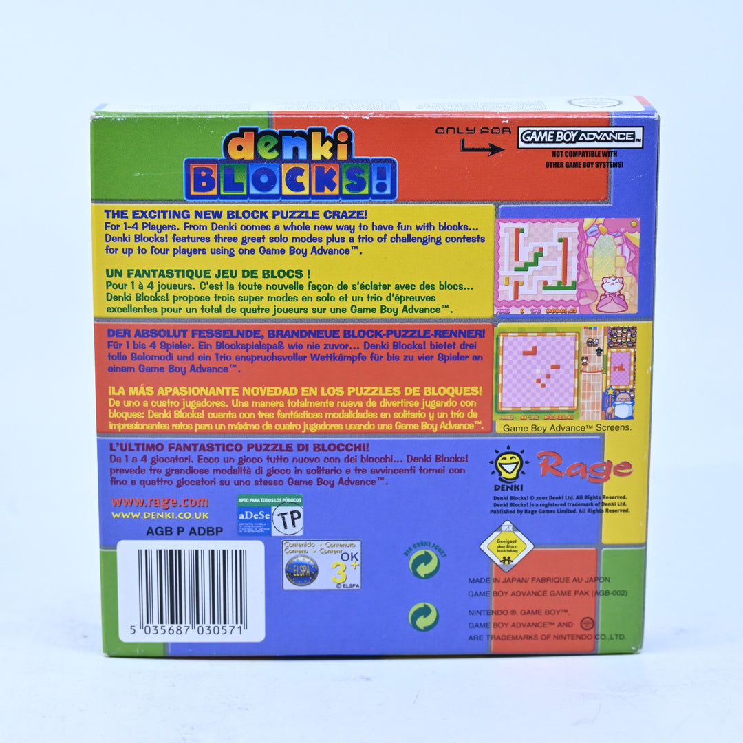 Denki Blocks! - Nintendo Gameboy Advance / GBA Boxed Game - PAL - FREE POST!