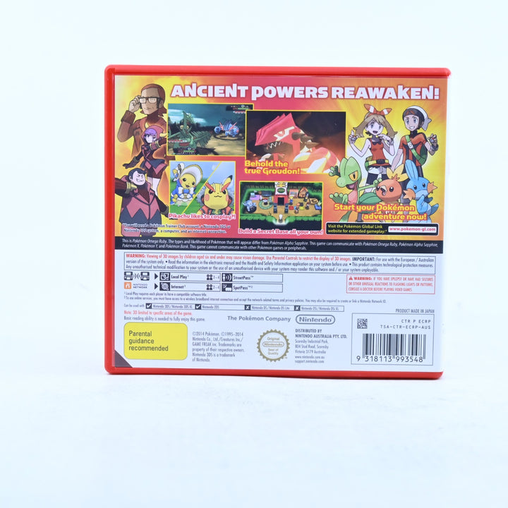 Pokemon Omega Ruby - Nintendo 3DS Game - PAL + Manual - FREE POST!