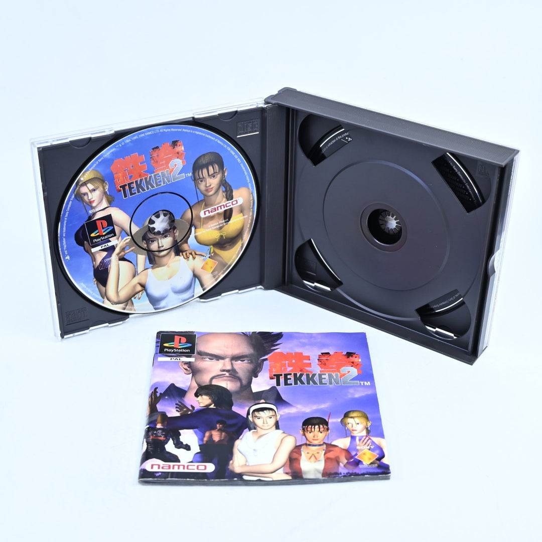 Tekken 2 - Sony Playstation 1 / PS1 Game + Manual - PAL - MINT DISC!