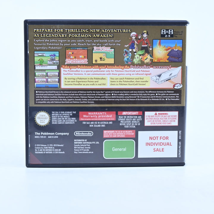 Pokemon HeartGold - Nintendo DS Game - AUS PAL + Manual - Heart Gold