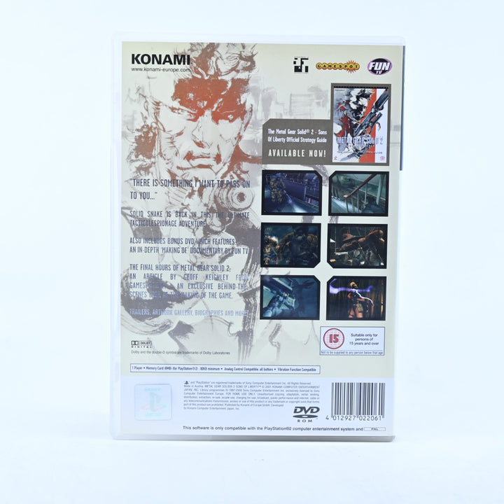 Metal Gear Solid 2: Sons of Liberty - Sony Playstation 2 / PS2 Game + Manual