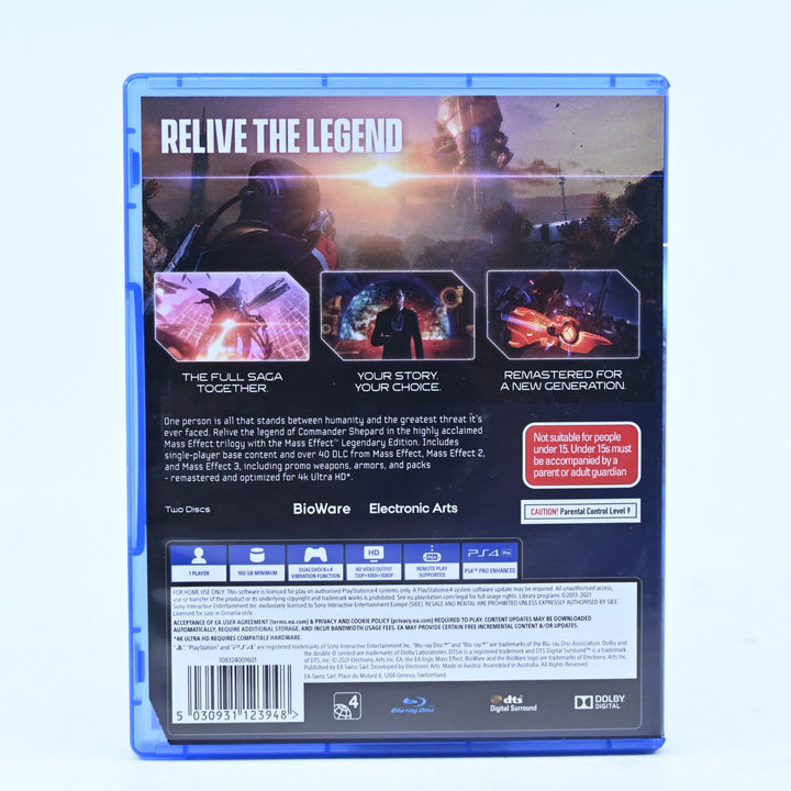 SIGNED! Mass Effect Legendary Edition Sony Playstation 4 PS4 Game Jennifer Hale