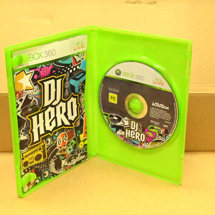 DJ Hero Boxed - Xbox 360 Game + Manual - PAL - MINT DISC!