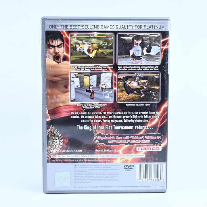 Tekken 5 - Sony Playstation 2 / PS2 Game + Manual - PAL - NEAR MINT DISC!
