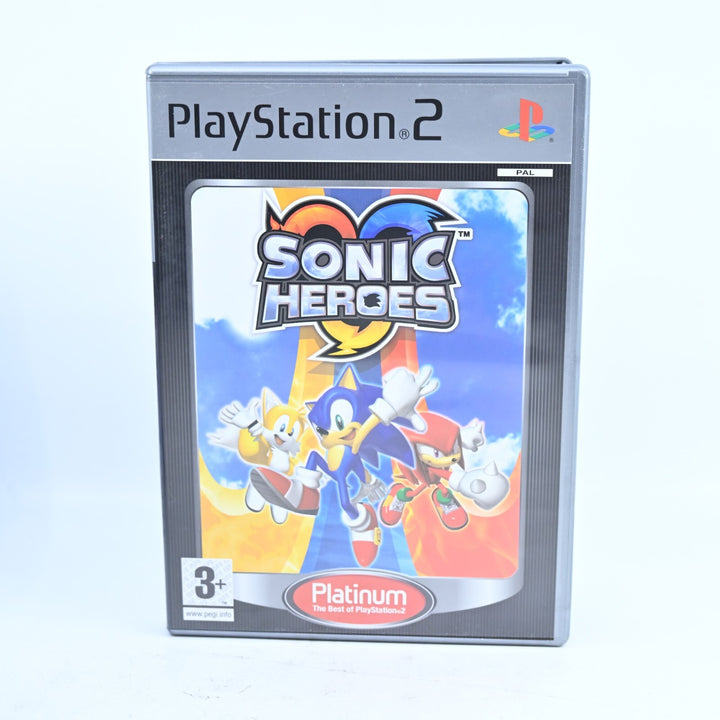 Sonic Heroes - Sony Playstation 2 / PS2 Game + Manual - PAL - MINT DISC!
