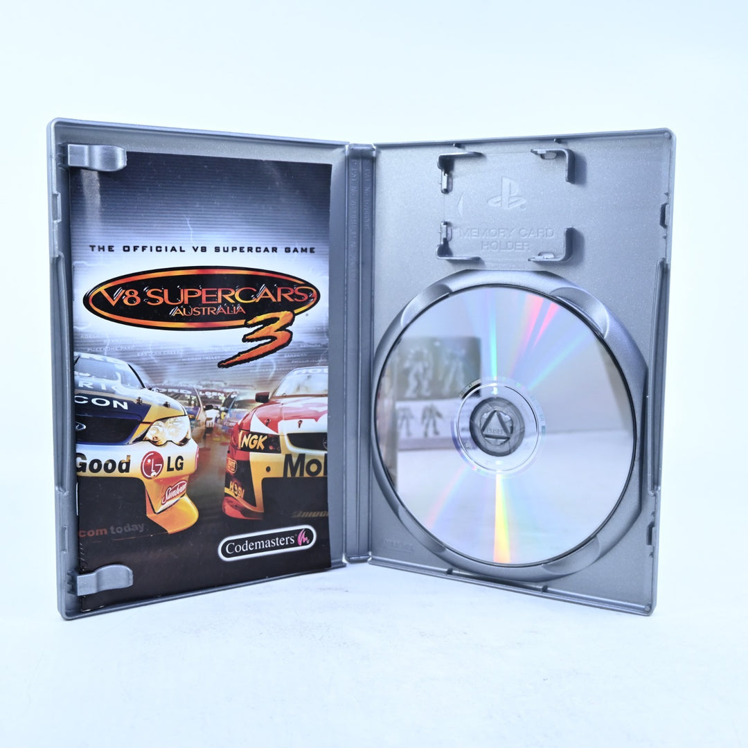 V8 Supercars Australia 3 - Sony Playstation 2 / PS2 Game + Manual - PAL