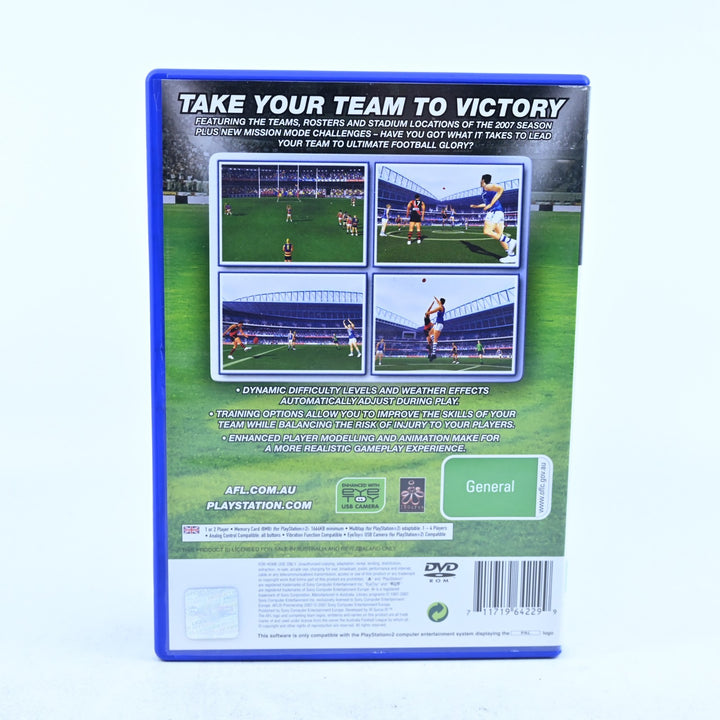 AFL Premiership 2007 - Sony Playstation 2 / PS2 Game + Manual - PAL - MINT DISC!