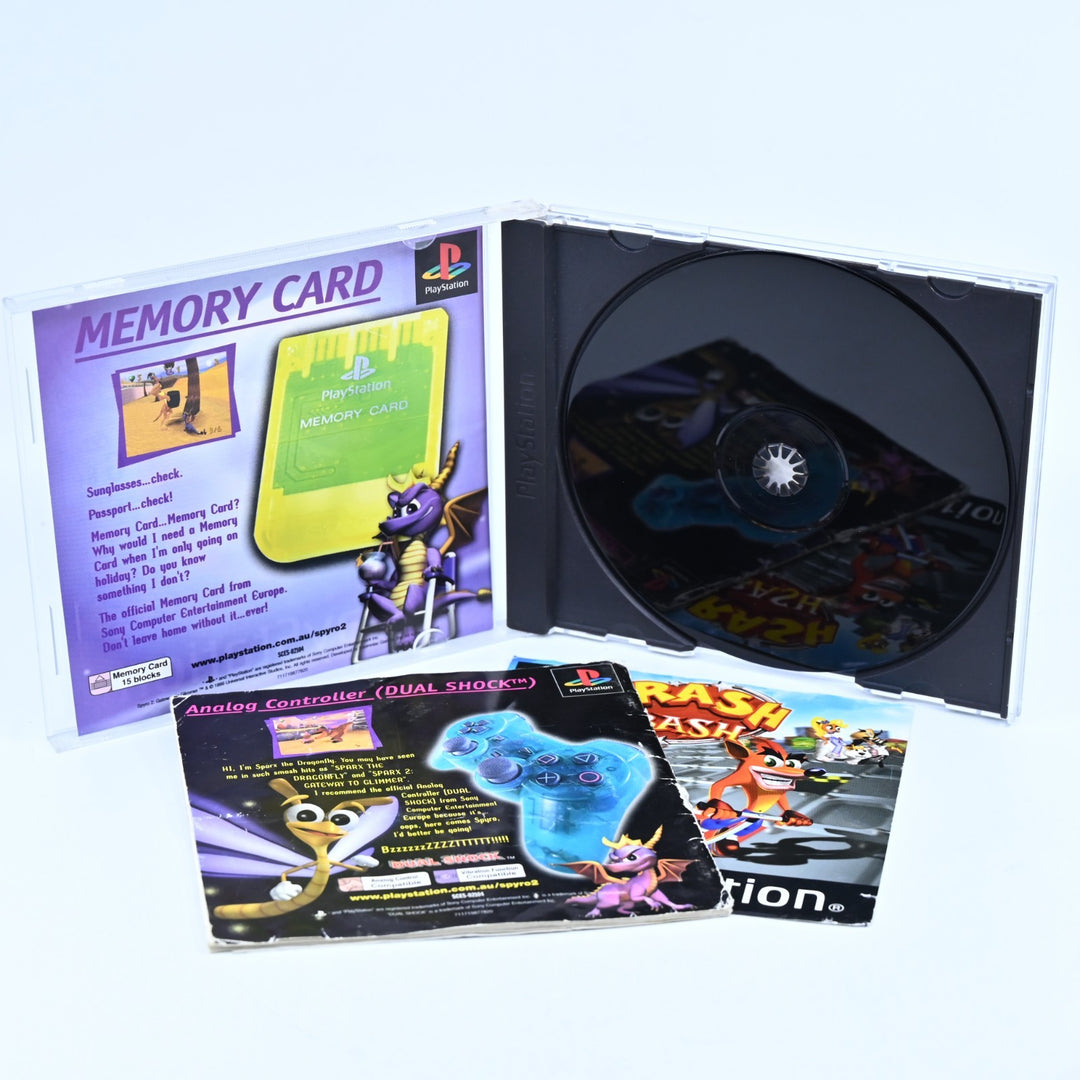 Spyro 2: Gateway to Glimmer - Sony Playstation 1 / PS1 Game + Manual
