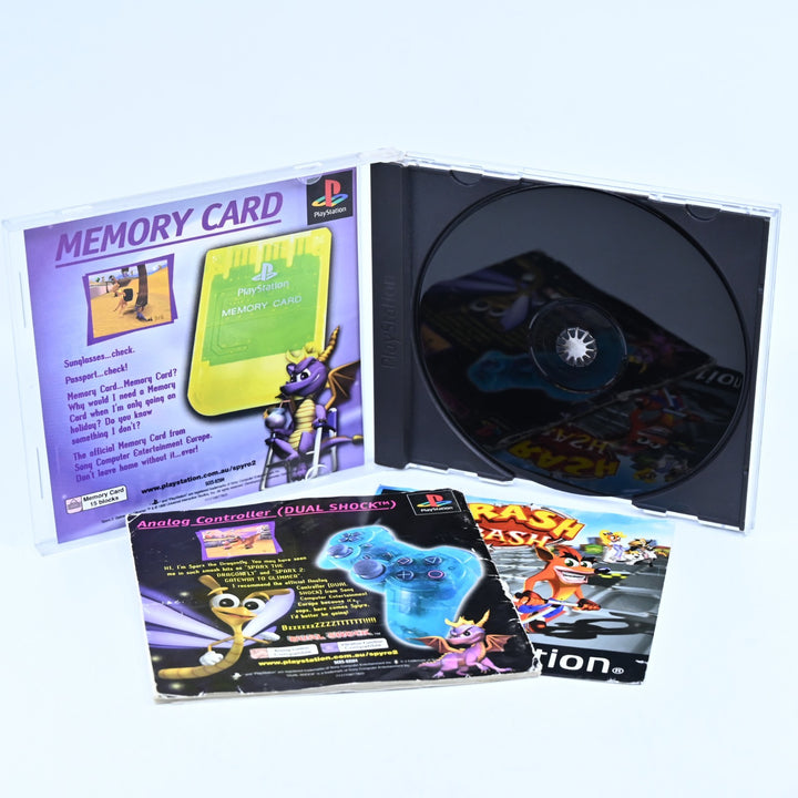 Spyro 2: Gateway to Glimmer - Sony Playstation 1 / PS1 Game + Manual