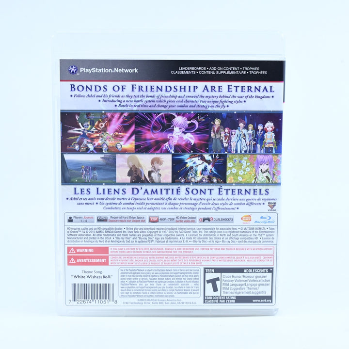 Tales of Grace f - Sony Playstation 3 / PS3 Game + Manual - FREE POST!