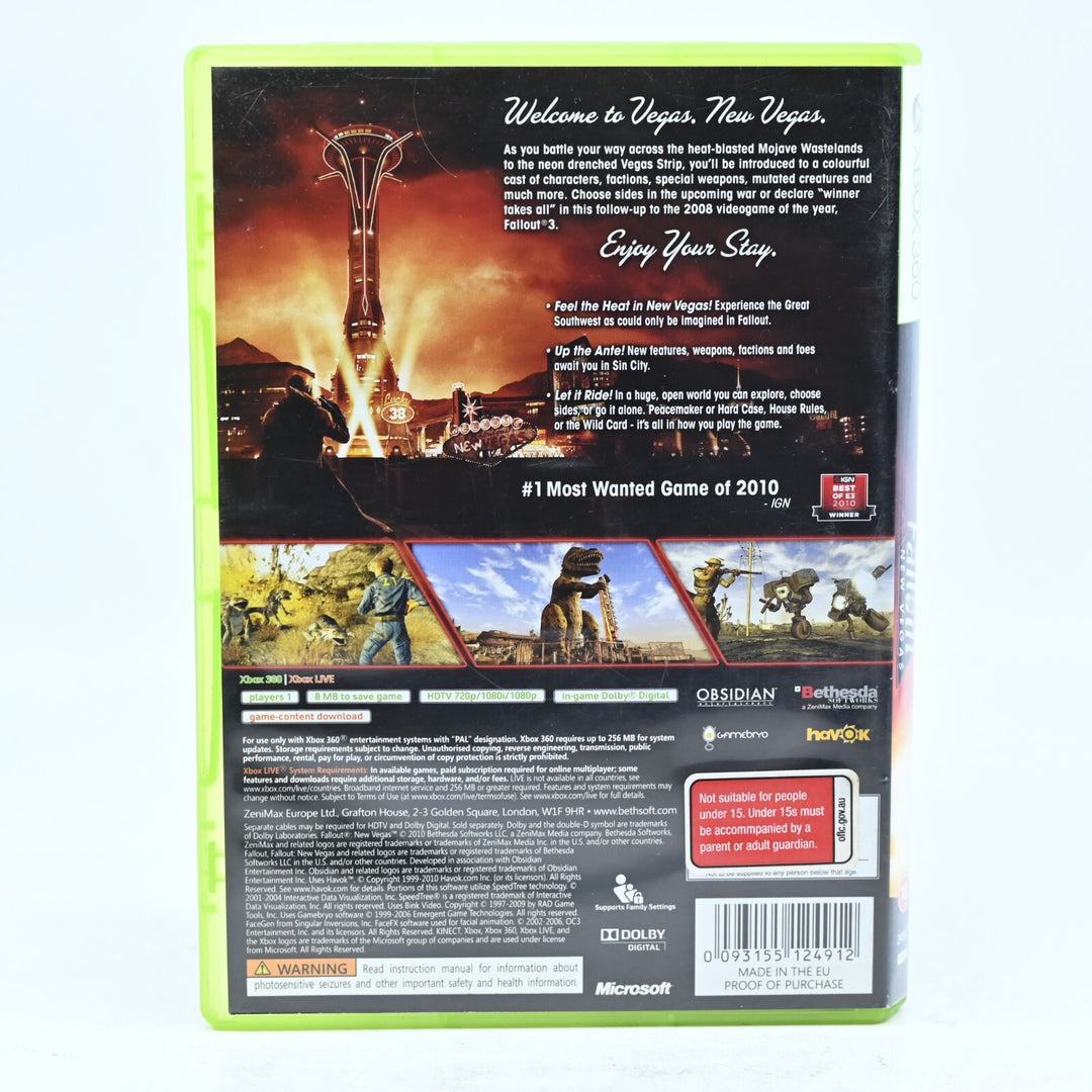 Fallout : New Vegas - Xbox 360 Game + Manual - PAL