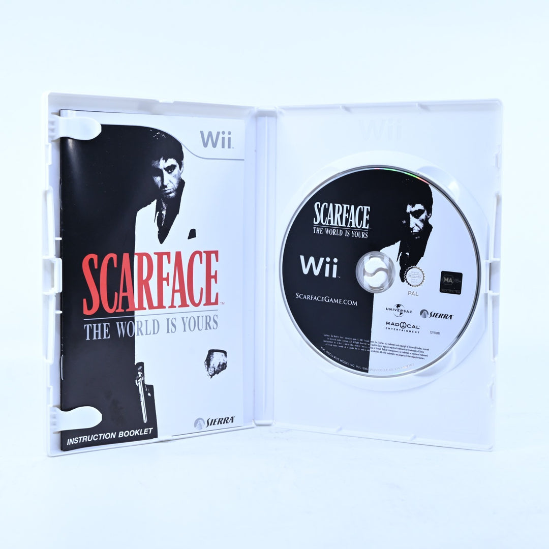 Scarface: The World Is Yours - Nintendo Wii Game + Manual - PAL - MINT DISC!