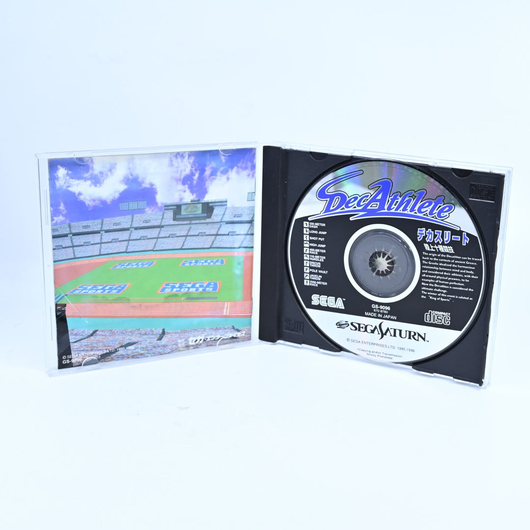 SEGA Sports DecAthlete - Sega Saturn Game + Manual - NTSC-J - MINT DISC!