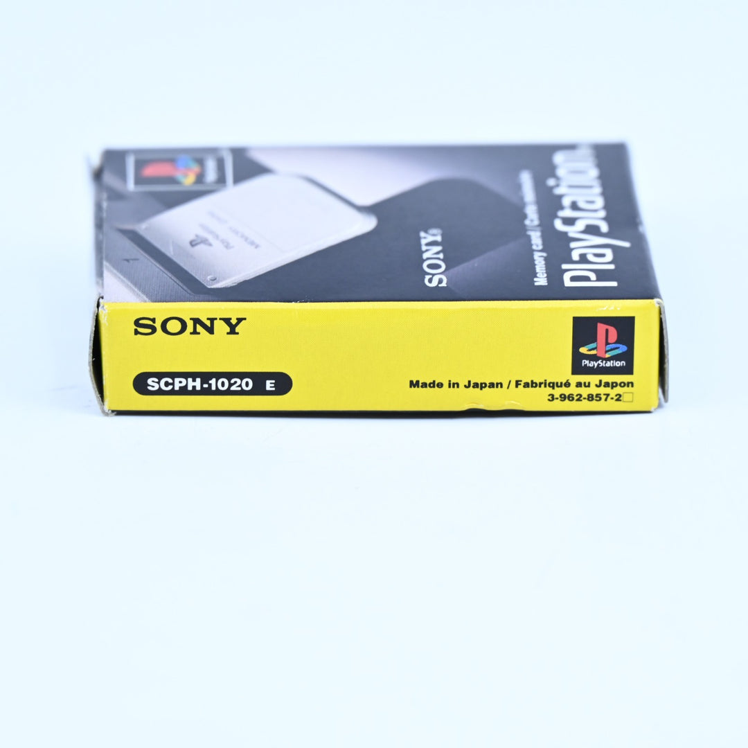 Boxed PS1 Memory Card - SCPH-1020E - Sony Playstation 1 PS1 Accessory FREE POST!