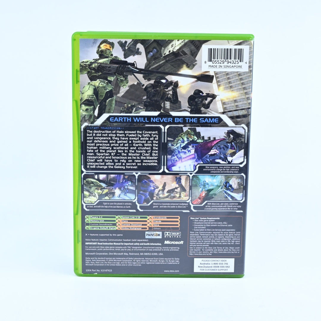 Halo 2 - Original Xbox Game + Manual - PAL - NEAR MINT DISC!