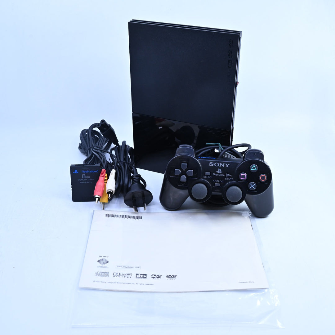 Charcoal Black - PS2 Slim Boxed Console - SCPH-90002 - AUS PAL - FREE POST