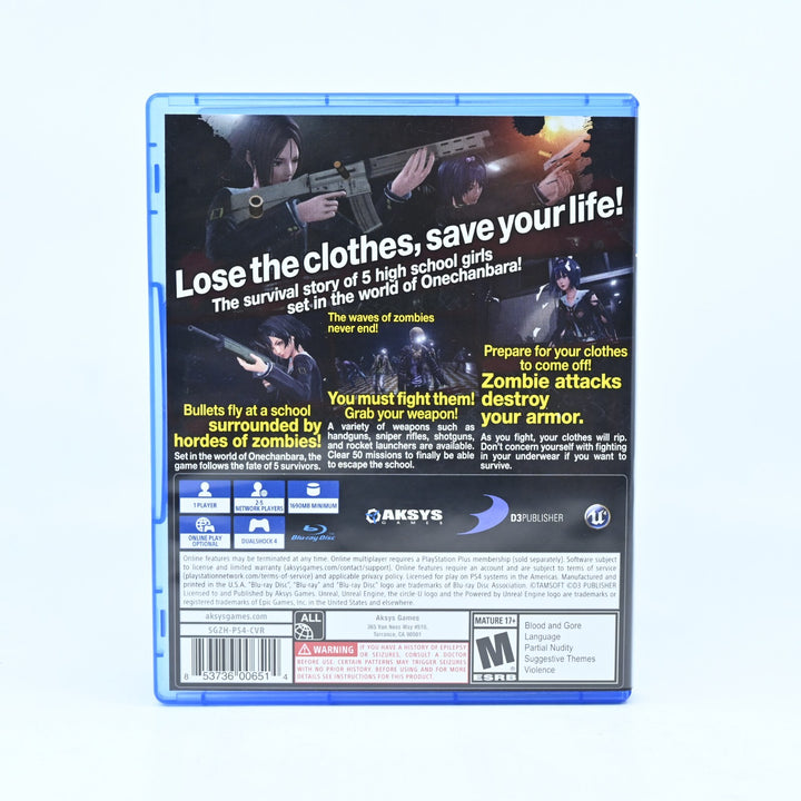 School Girl Zombie Hunter - Sony Playstation 4 / PS4 Game - MINT DISC!