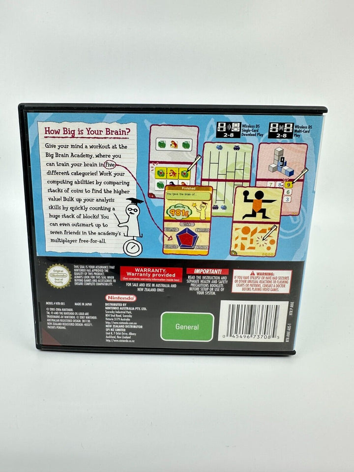 Big Brain Academy - Nintendo DS Game - PAL - FREE POST!