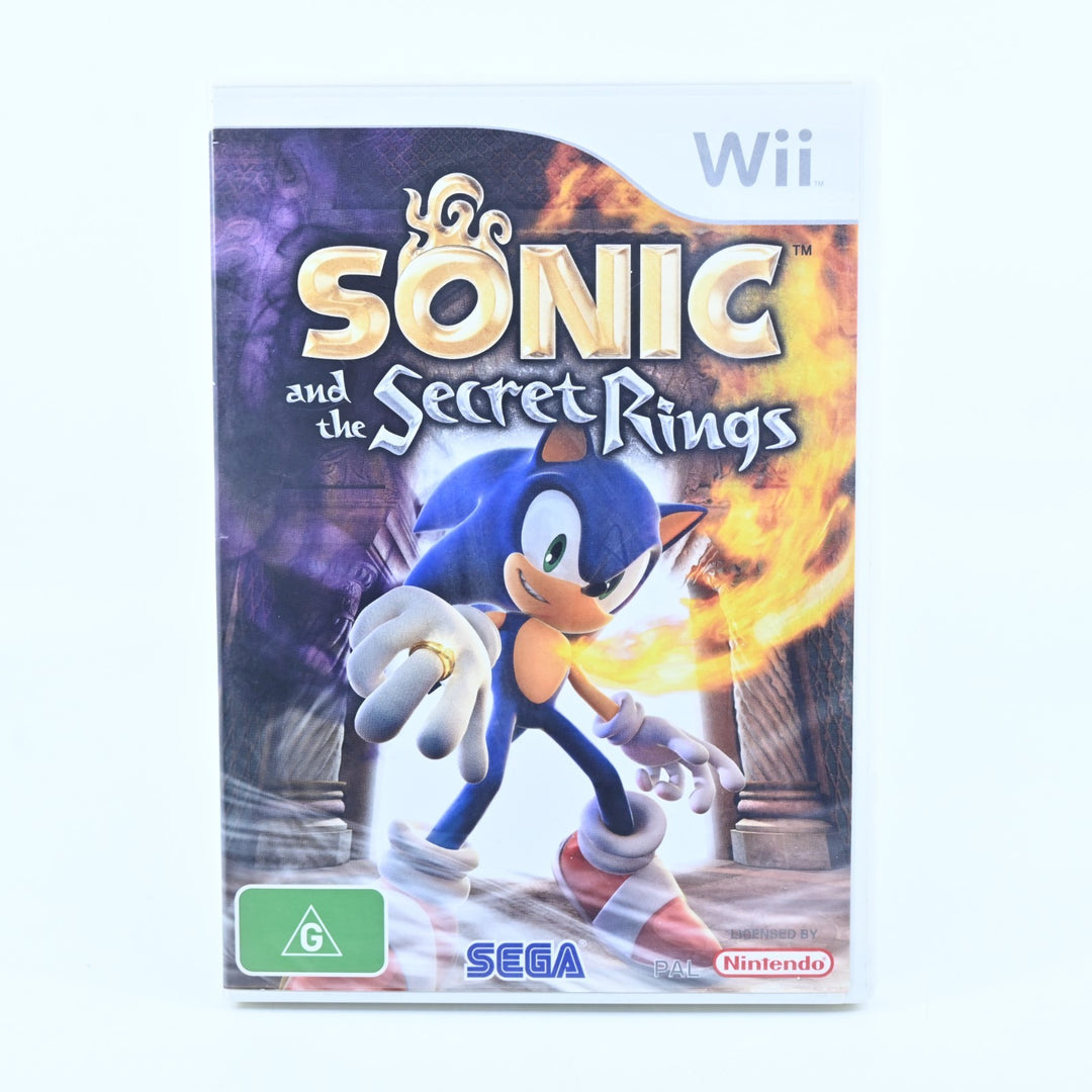 Sonic and the Secret Rings  - Nintendo Wii Game + Manual - PAL