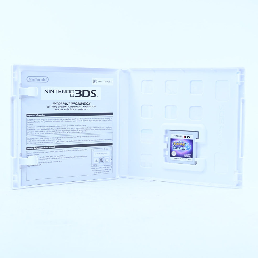 Pokemon Moon - Nintendo 3DS Game - PAL + Manual - FREE POST!
