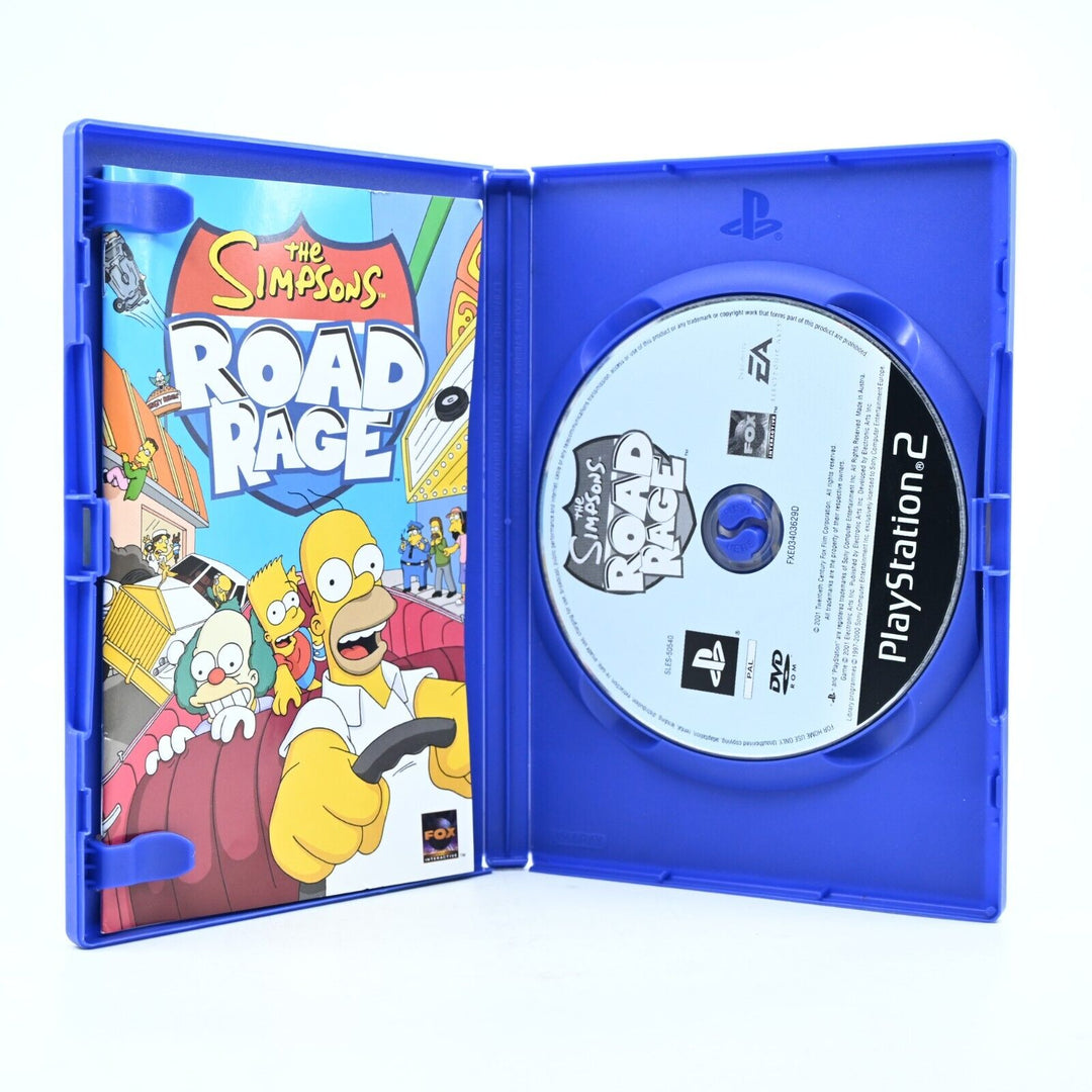 The Simpsons: Road Rage - Sony Playstation 2 Game + Manual - PAL - MINT DISC!