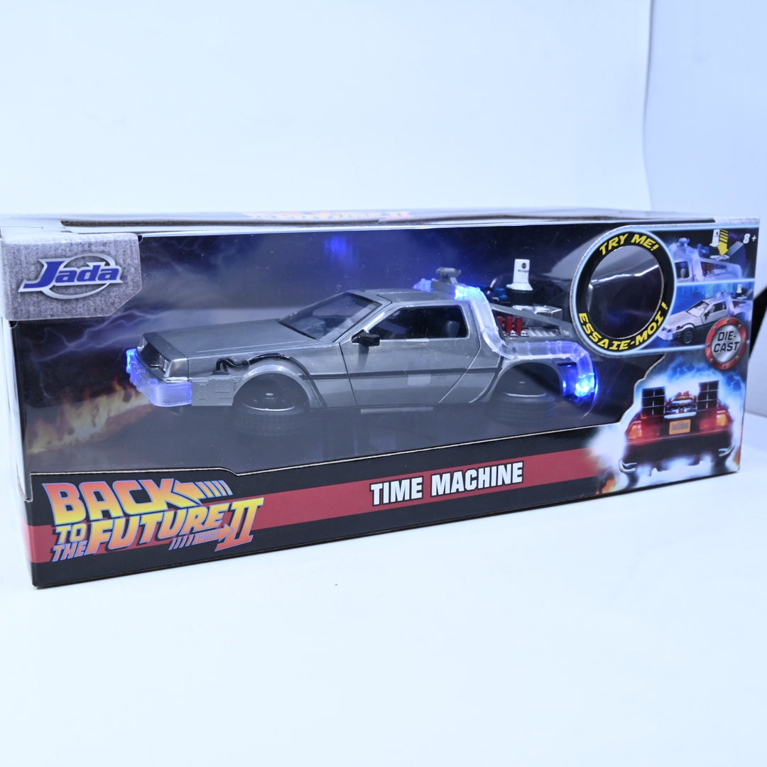 Jada 1:24 Back to the Future Part II 2 - Delorean Time Machine - Diecast Car