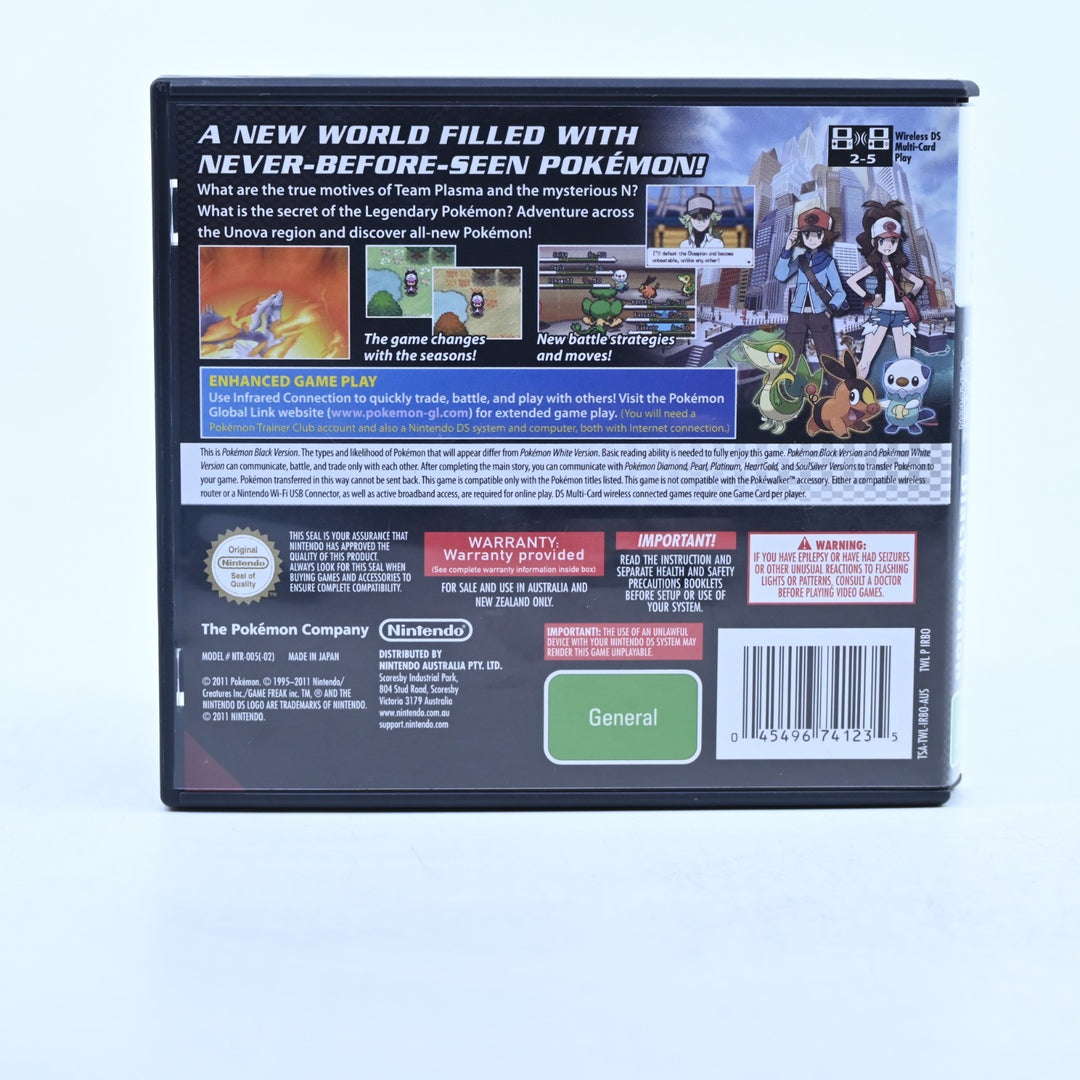 Pokemon Black Version - Nintendo DS Game - AUS PAL + Manual - FREE POST!