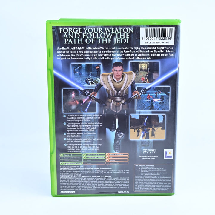 Star Wars Jedi Knight: Jedi Academy - Original Xbox Game + Manual - PAL