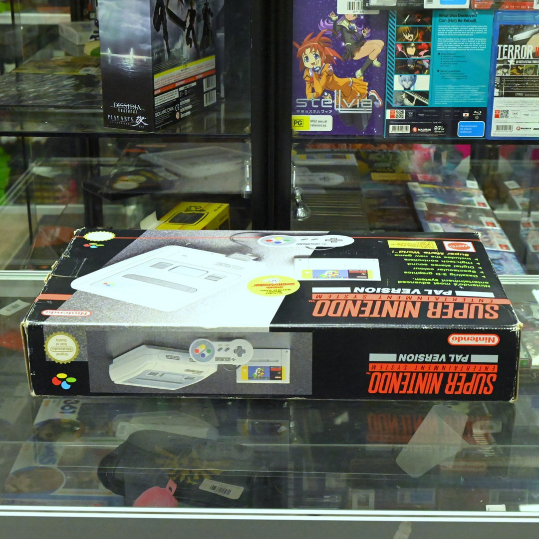 Super Nintendo Boxed Console + Super Mario World - SNES Boxed Console - PAL