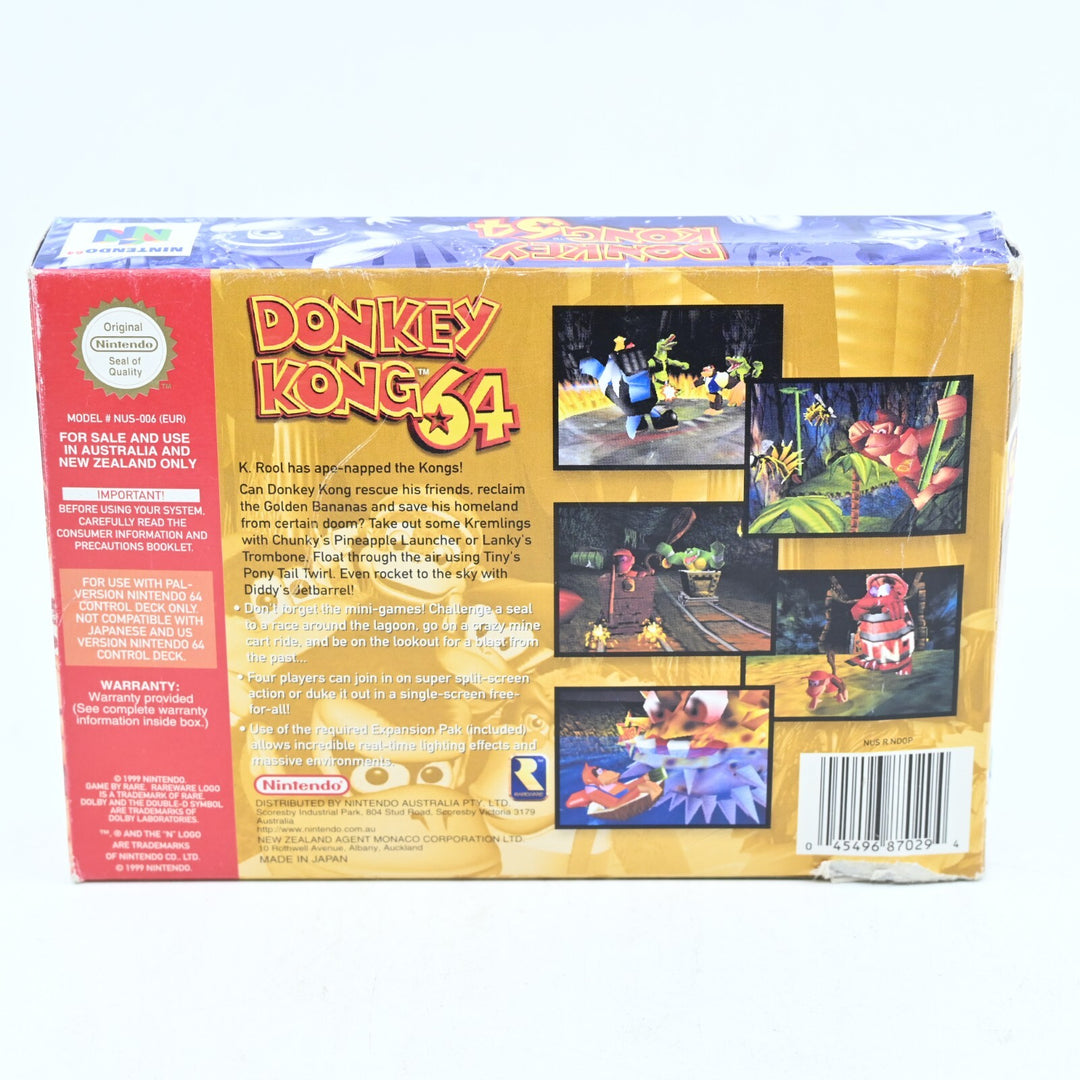 Donkey Kong 64 - N64 / Nintendo 64 Boxed Game - PAL - FREE POST!