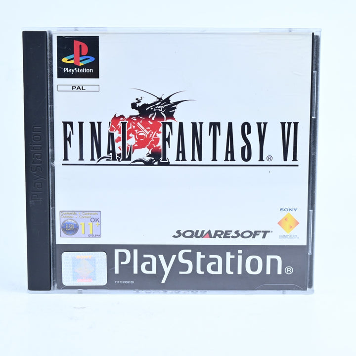 Final Fantasy VI 6 - Sony Playstation 1 / PS1 Game + Manual + FFX Demo - PAL