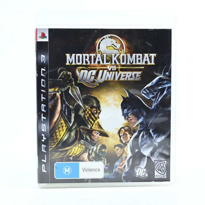 Mortal Kombat vs DC Universe - Sony Playstation 3 / PS3 Game + Manual