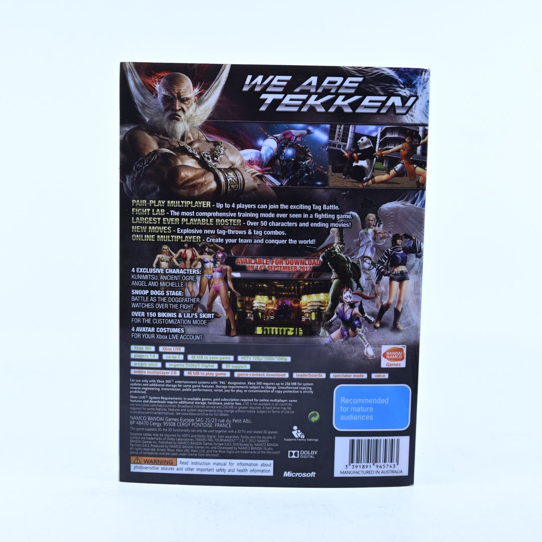 Tekken Tag Tournament 2 ANZ Edition - Xbox 360 Game + Manual - PAL - MINT DISC!
