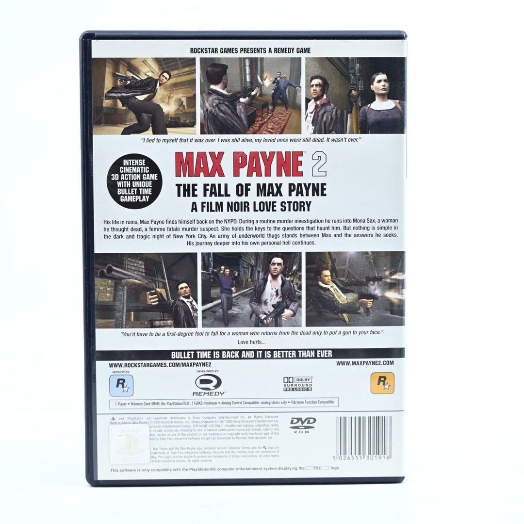 Max Payne 2 - Sony Playstation 2 / PS2 Game + Manual - PAL - MINT DISC!