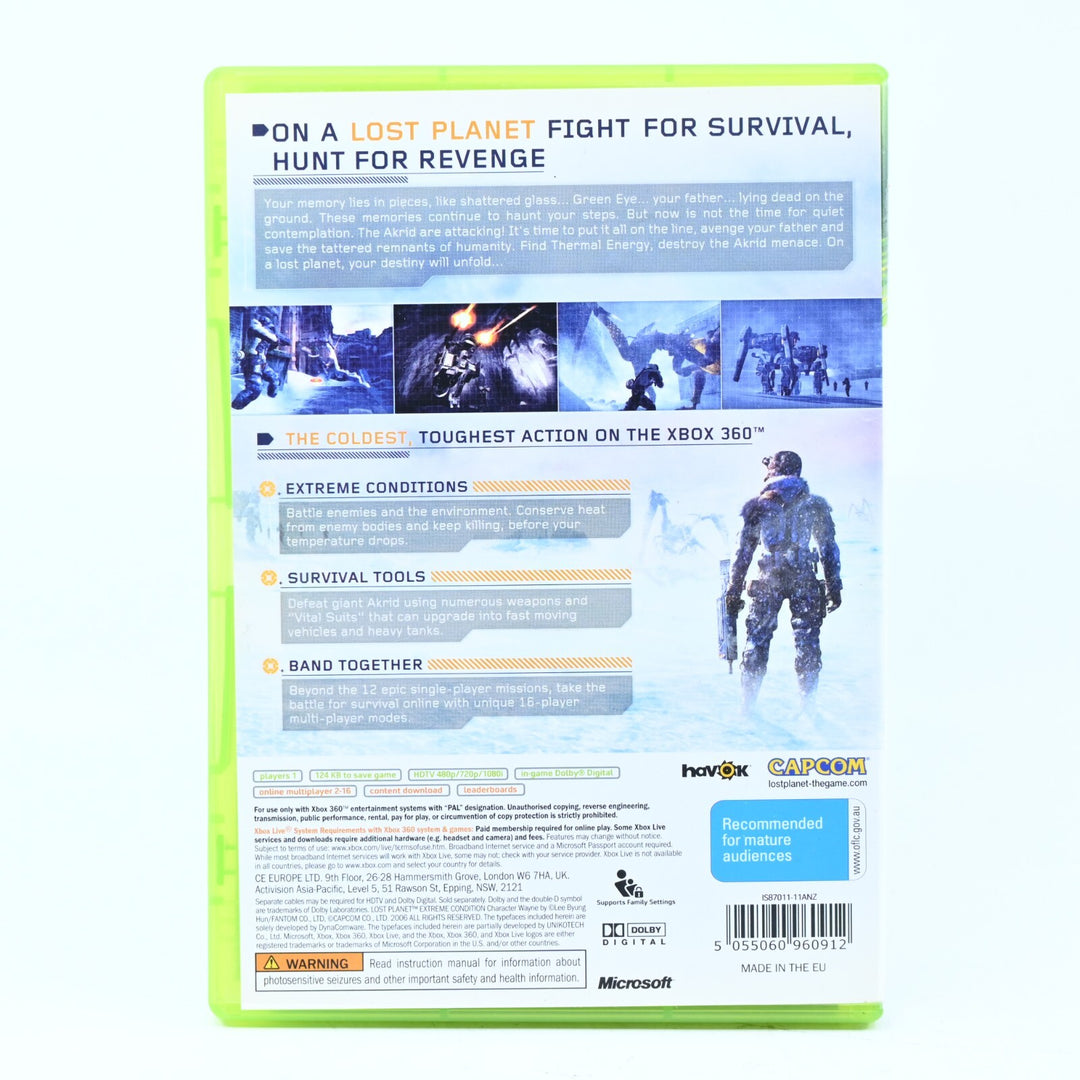 Lost Planet: Extreme Condition - Limited Edition - Xbox 360 Game + Manual - PAL