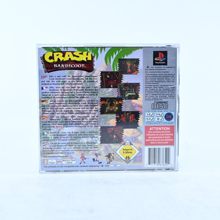 Crash Bandicoot - Sony Playstation 1 / PS1 Game + Manual - PAL - MINT DISC!