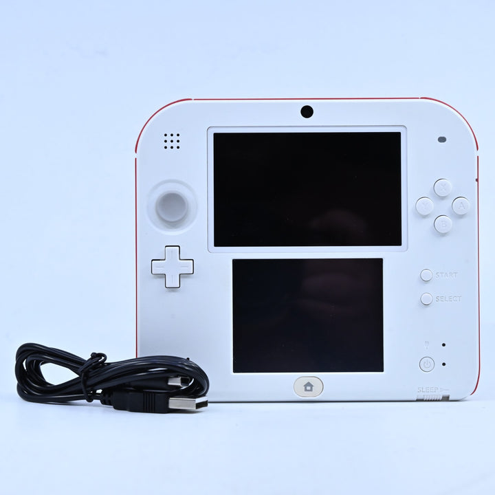 White / Red - FTR-001 - Nintendo 2DS Console - PAL - FREE POST!