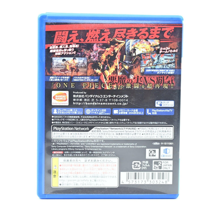 One Piece Burning Blood - Sony PS Vita Game - FREE POST! - Japanese