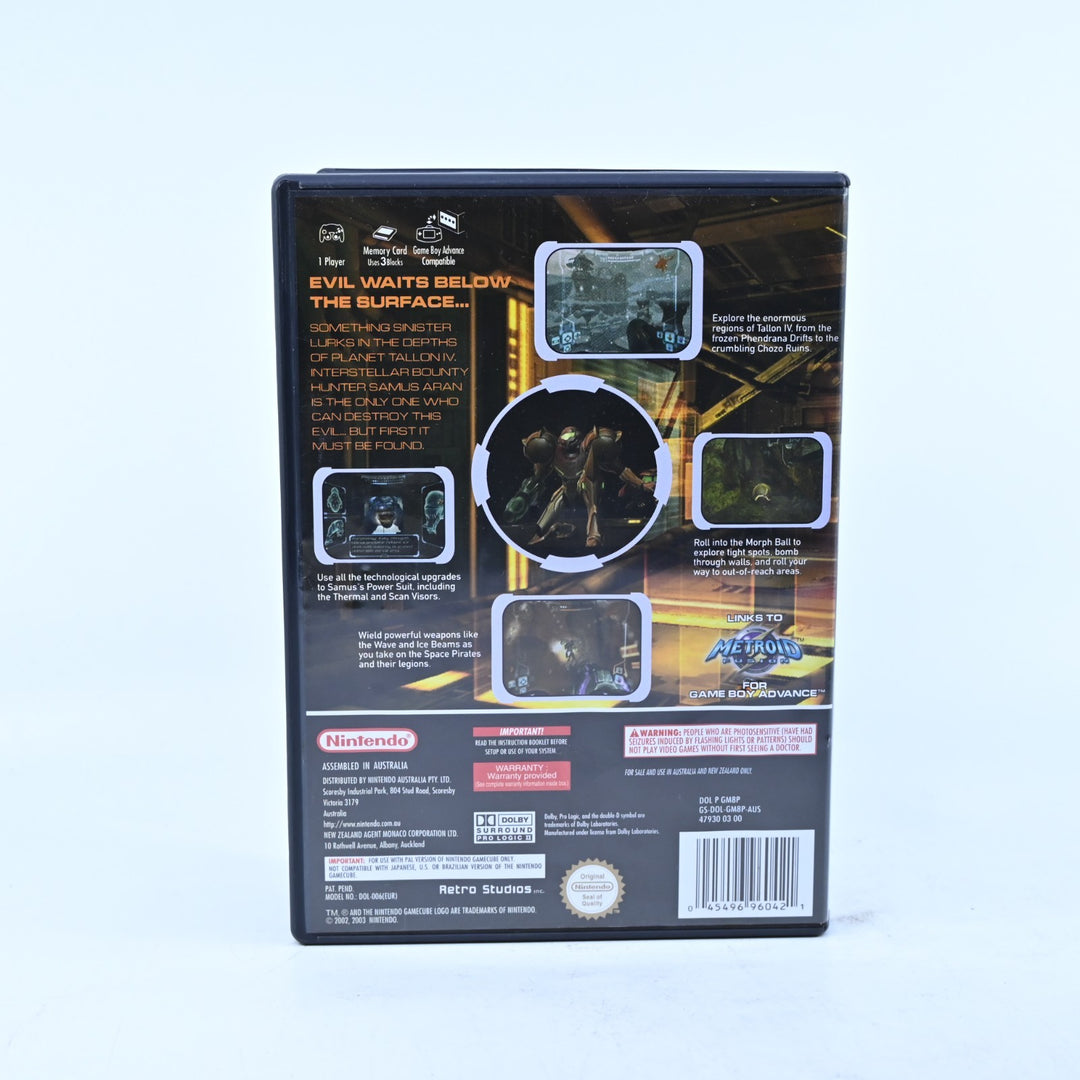 Metroid Prime - Nintendo Gamecube Game - No Manual - PAL - FREE POST!