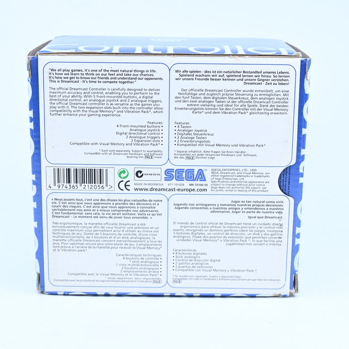 Boxed Sega Dreamcast Controller - Sega Dreamcast Accessory - PAL - FREE POST!