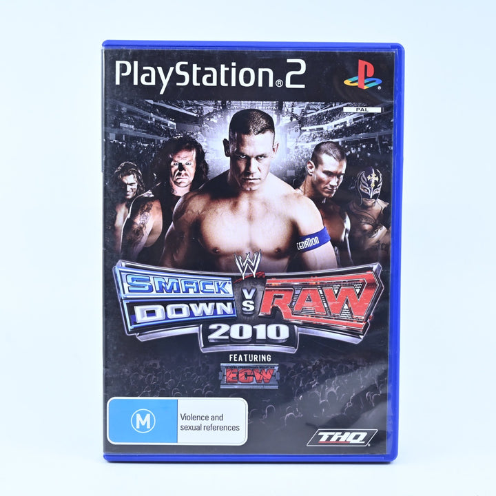 WWE SmackDown! vs Raw 2010 - Sony Playstation 2 / PS2 Game + Manual - PAL