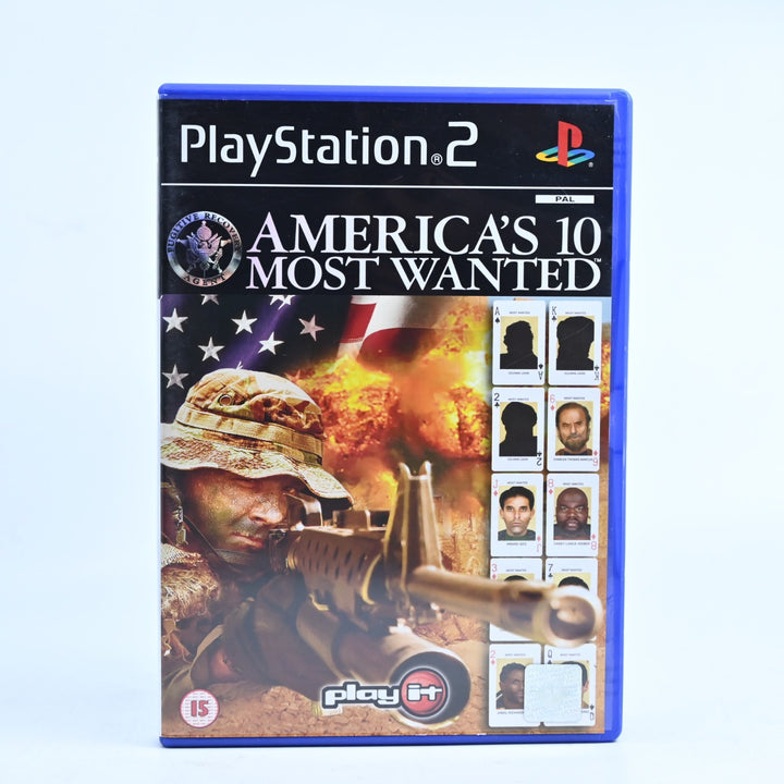 America's 10 Most Wanted - Sony Playstation 2 / PS2 Game + Manual - PAL