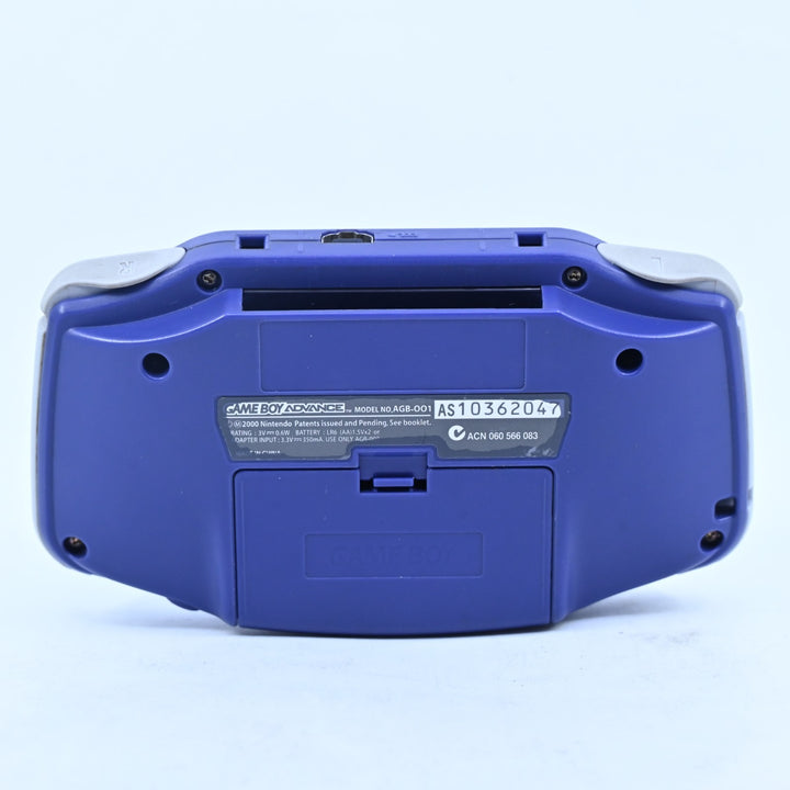 AGB-001 - Indigo - Nintendo Gameboy Advance Console - FREE POST!