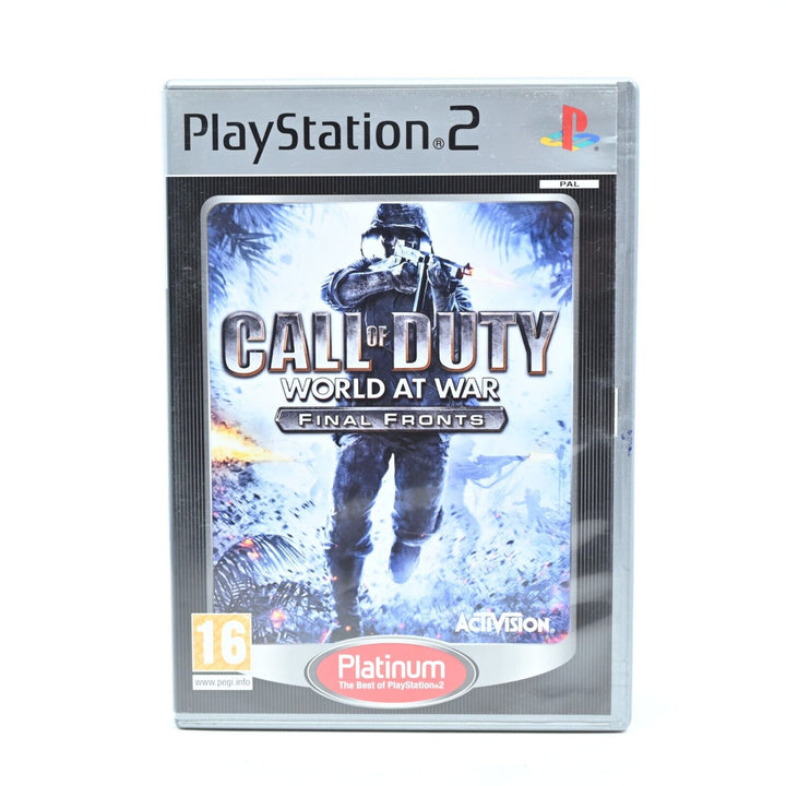 Call of Duty World at War Final Fronts - Sony Playstation 2 / PS2 Game + Manual